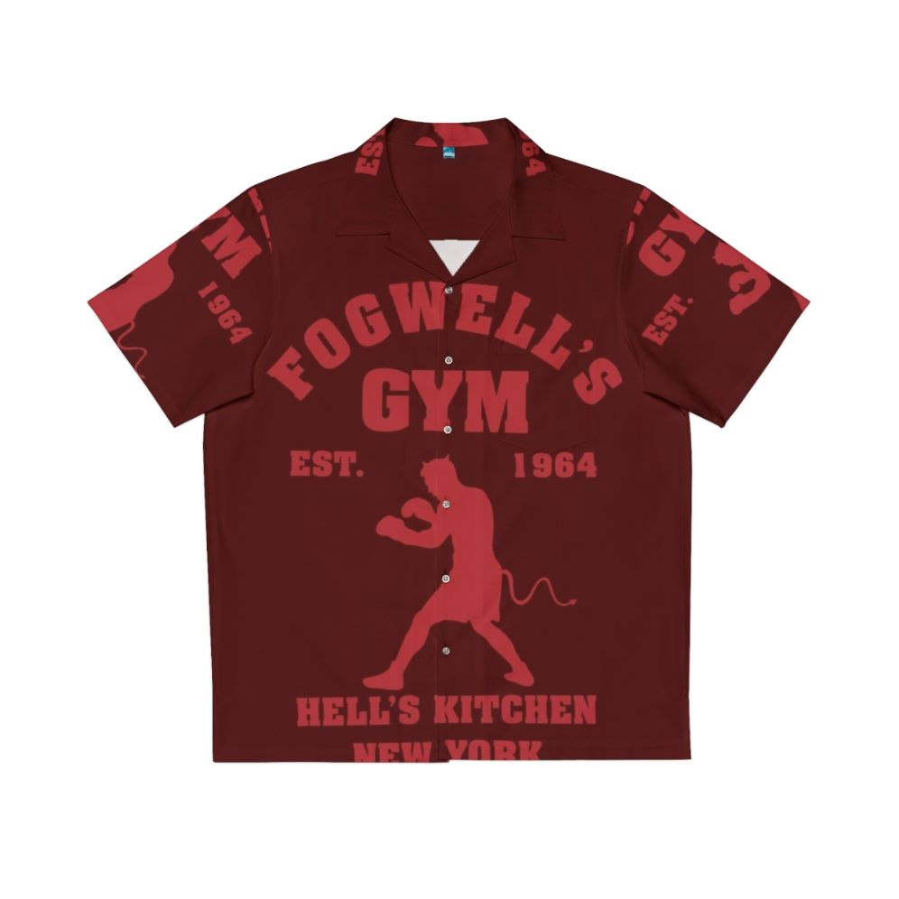 daredevil fogwell's gym box hawaiian shirt from marvel comics