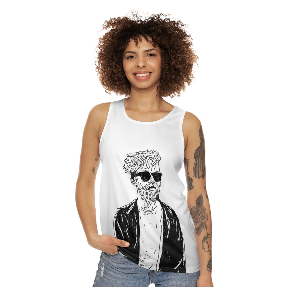 Jack Stauber Unisex Stencil Art Tank Top - women