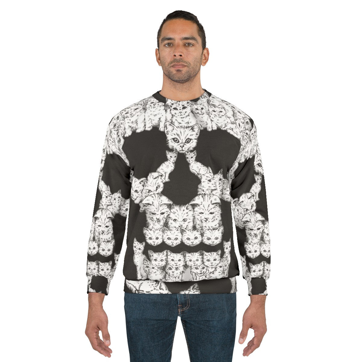 Tough and Edgy Skulls Sweatshirt - men