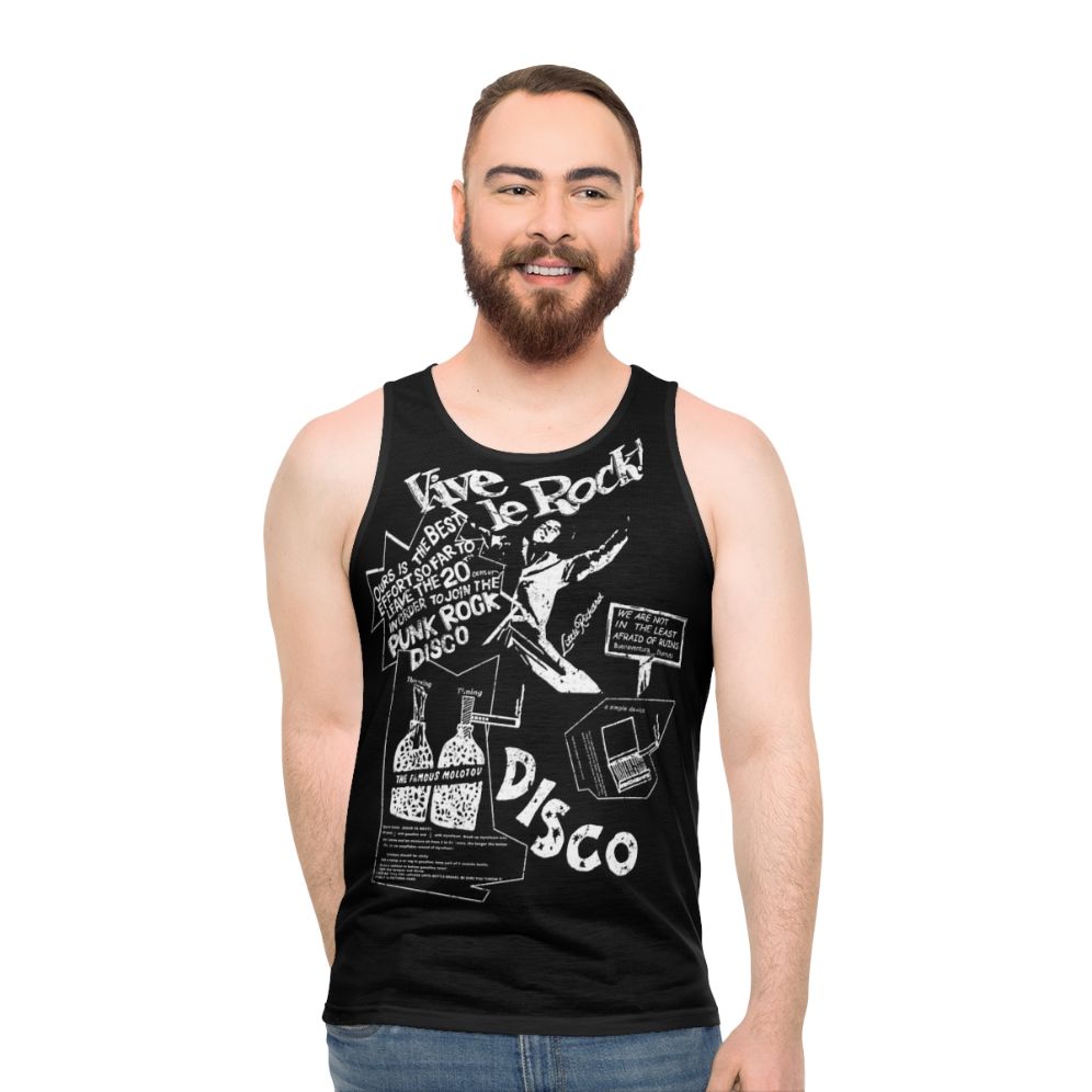 Vintage Look Punk Rock Unisex Tank Top - men