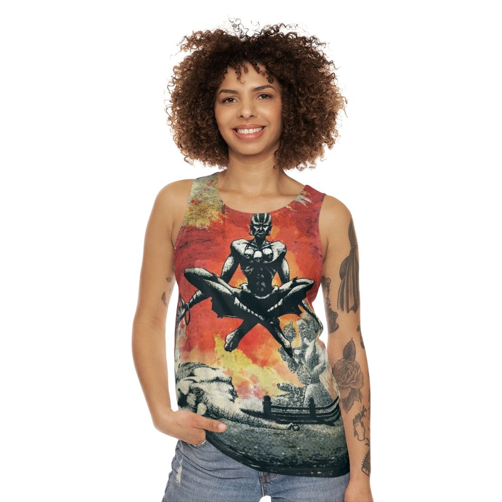 Dhalsim-Inspired Yoga Master Unisex Tank Top - women