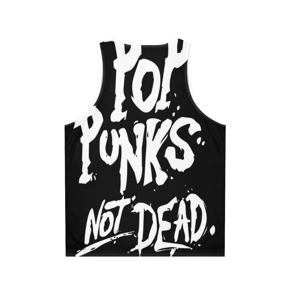 Unisex Pop Punk Rock Music Lover Tank Top - Back