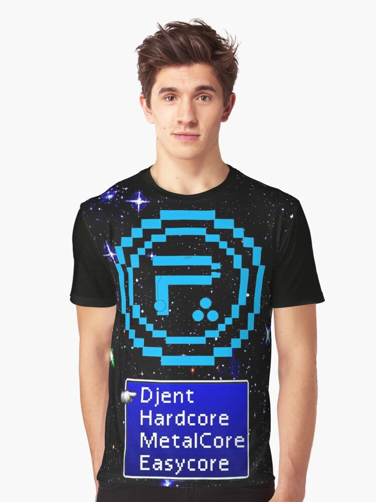 Periphery 8-bit Select Difficulty Graphic T-Shirt with a retro gaming-inspired design - Men