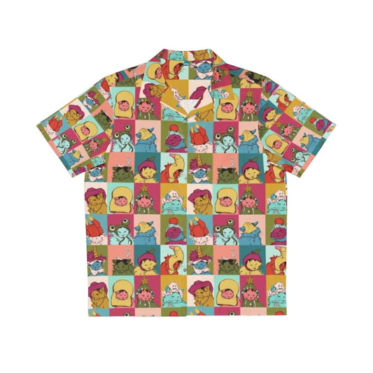 Colorful Hawaiian shirt with tropical floral pattern