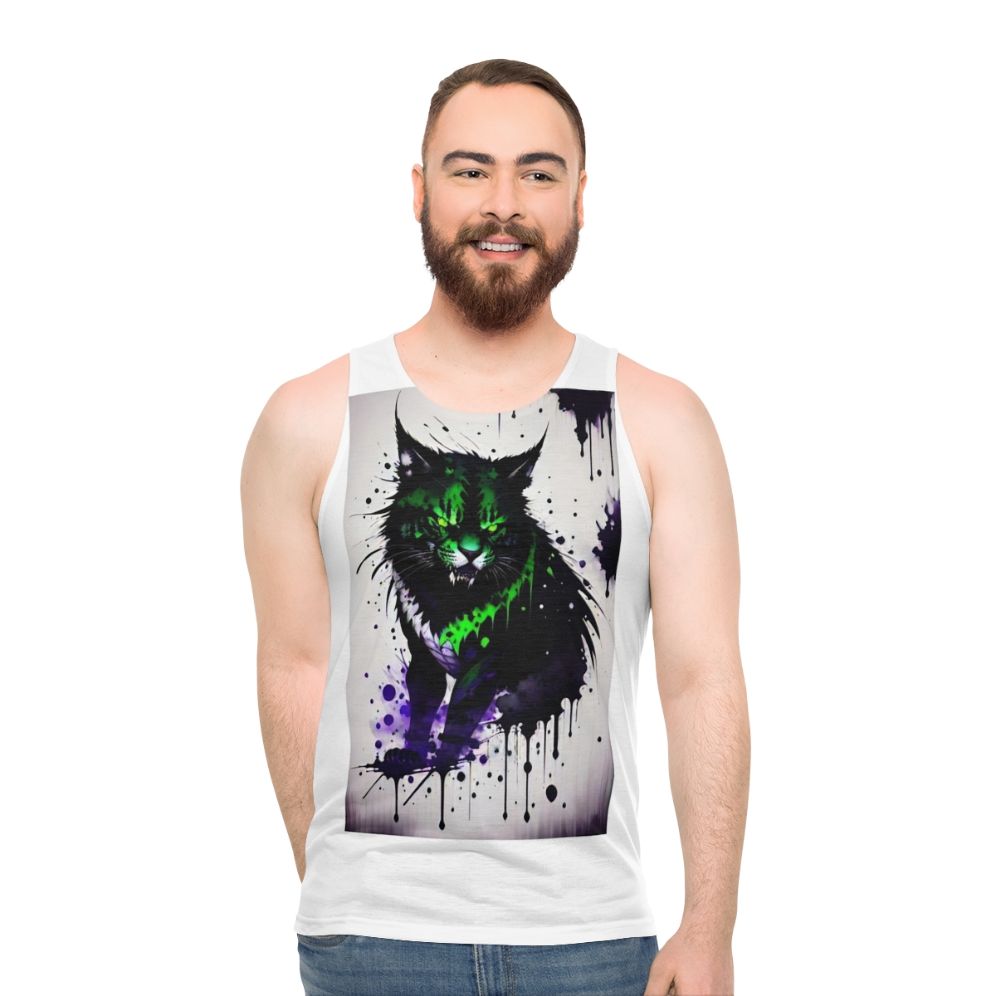 Monster Cat Unisex Tank Top - men