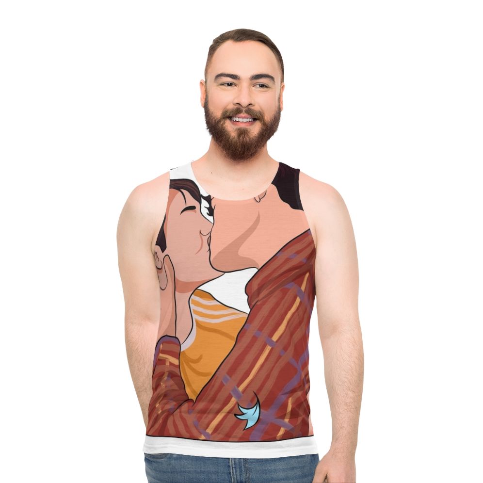 Heartstopper Netflix Nick and Charlie Kissing Tank Top - men