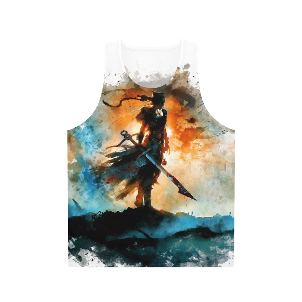 Hellblade: Senua's Sacrifice unisex tank top featuring Norse mythology