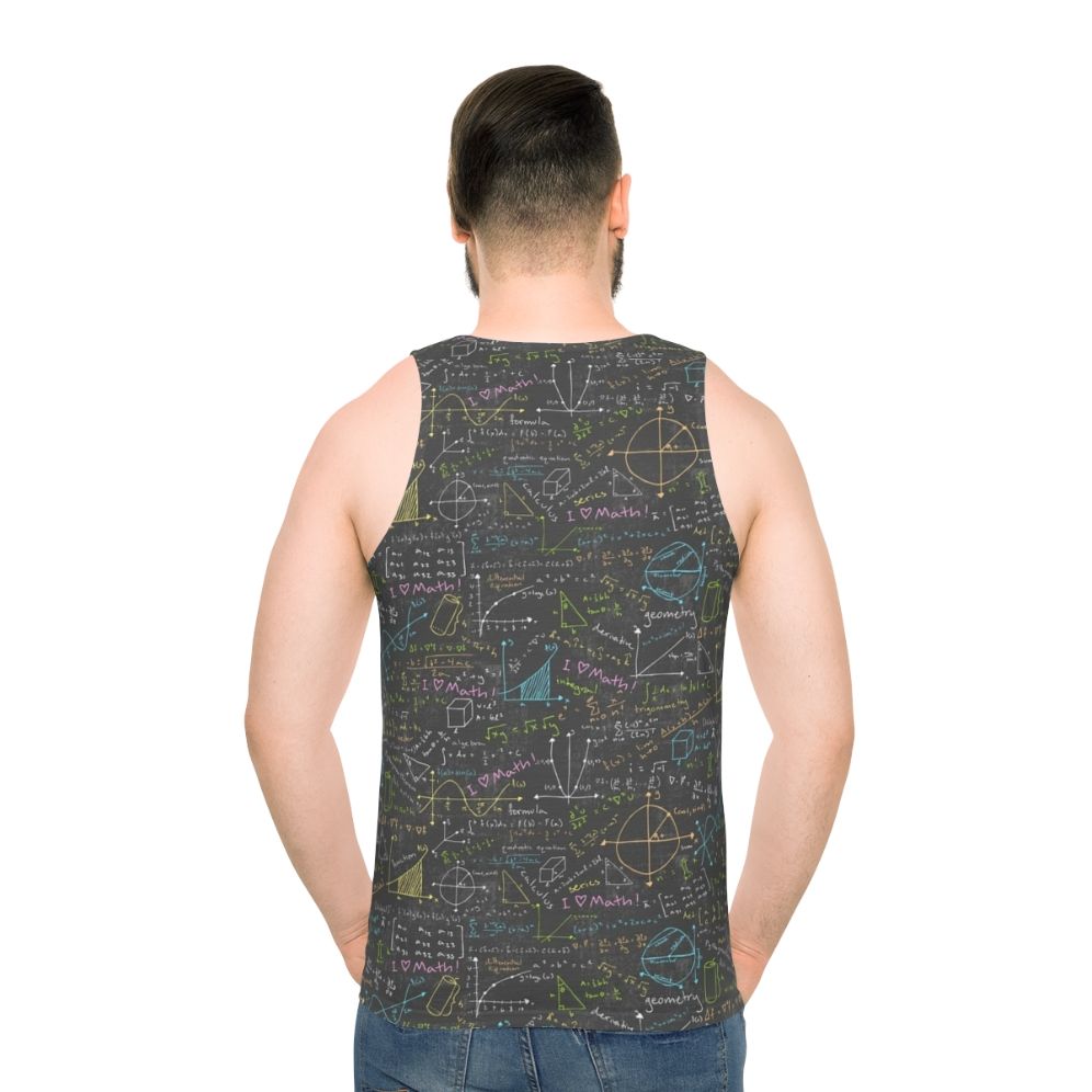 Unisex Math Lessons Tank Top - men back