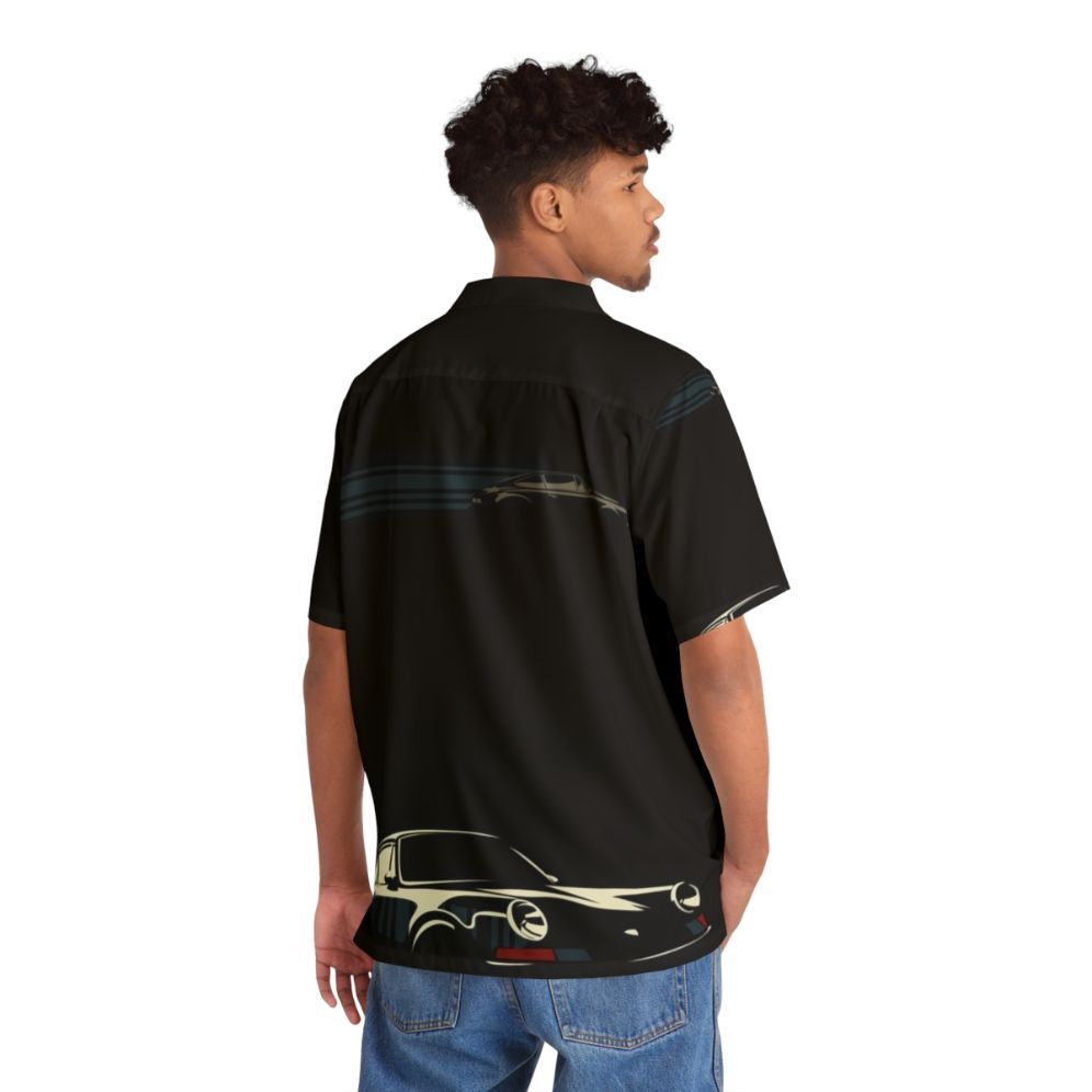 Minimalist Porsche Hawaiian Shirt - People Back