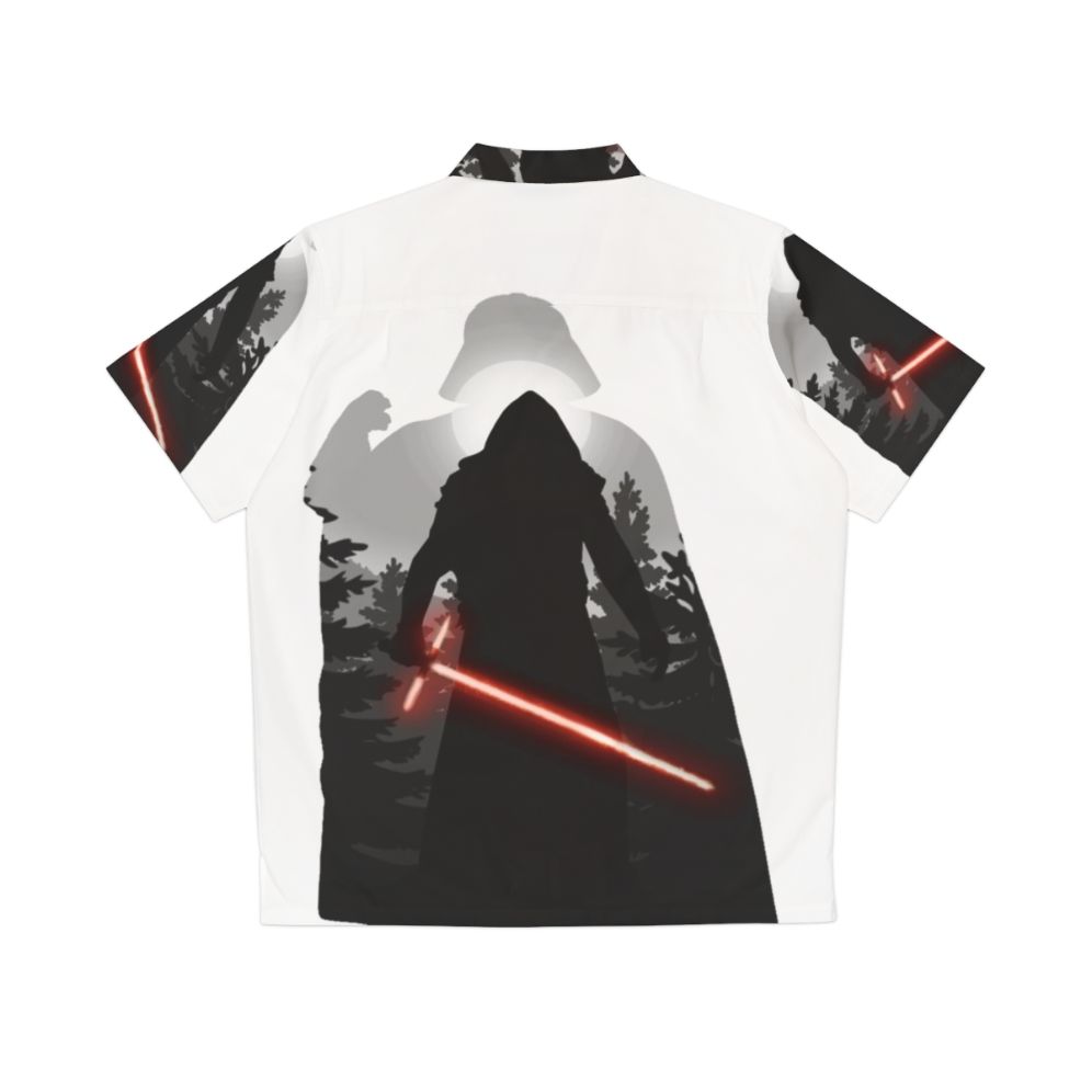 Star Wars-themed Hawaiian shirt with Kylo Ren and Darth Vader design - Back