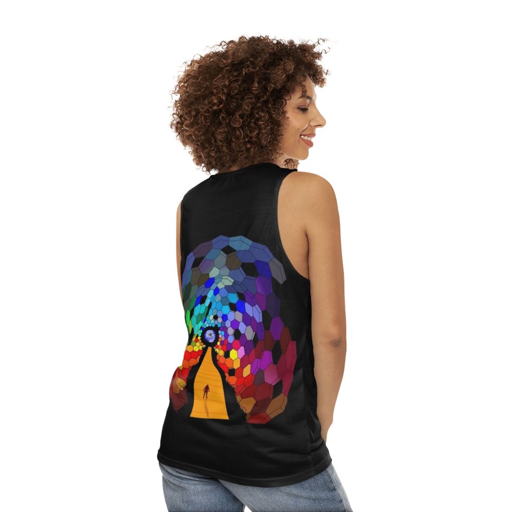 Resistance Unisex Tank Top 2 with Muse Alternative Album Cover Design - women back