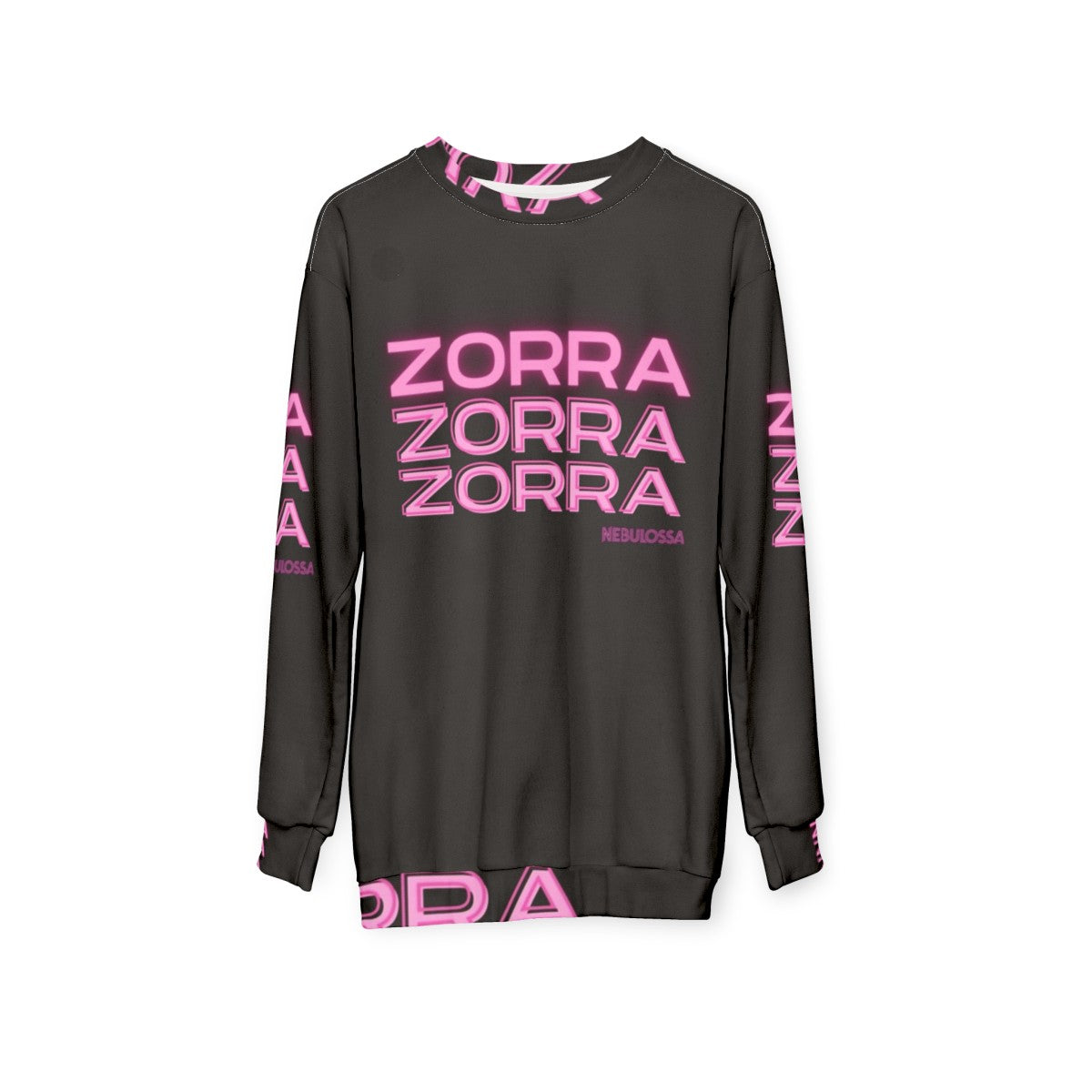 Zorra By Nebulossa Sweatshirt featuring Eurovision-inspired design - hanging