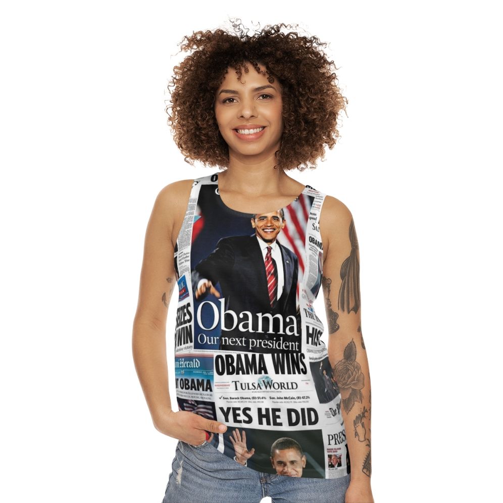 Obama 2008 commemorative unisex tank top - women