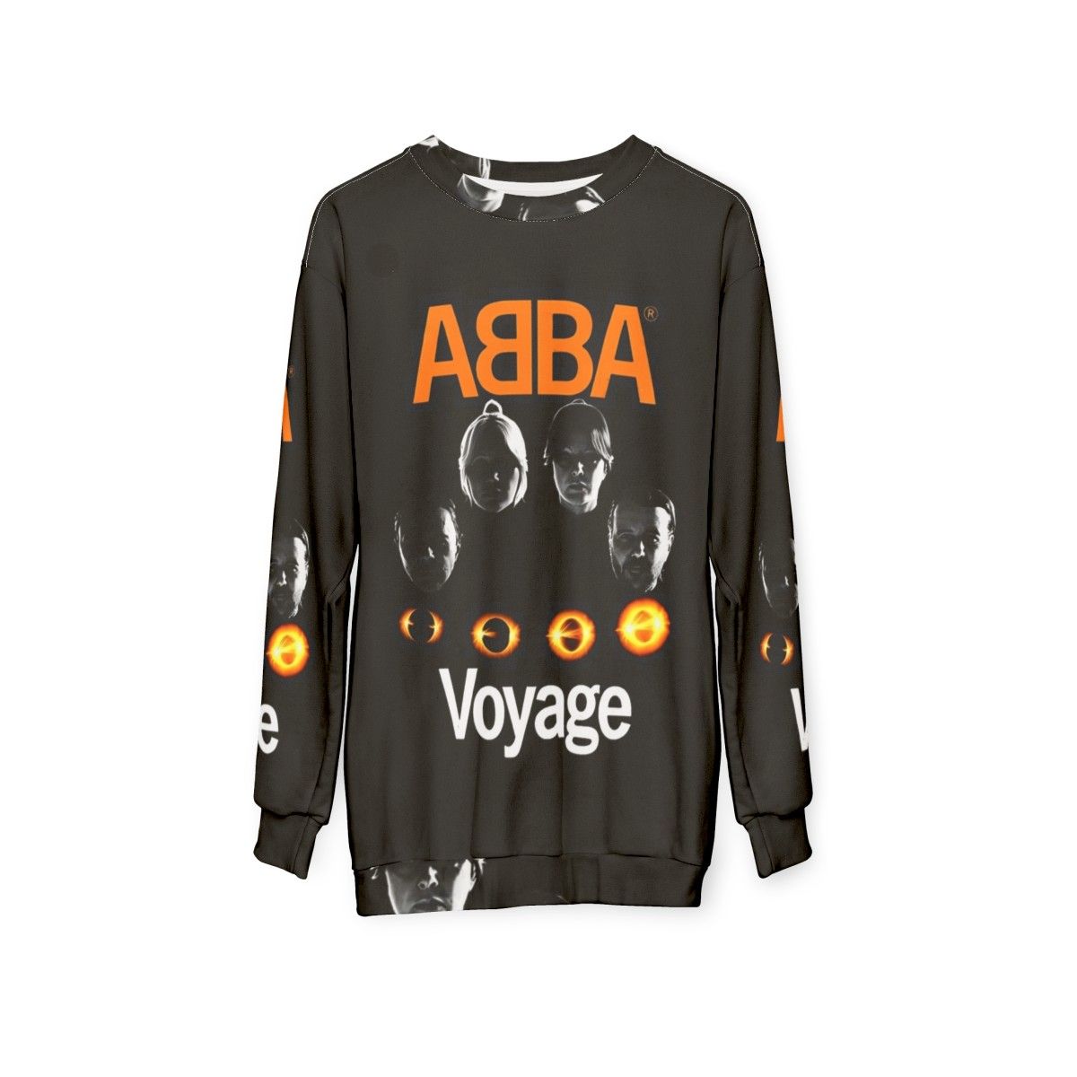 Abba sweatshirt featuring Mamma Mia 70s disco and groovy music - hanging