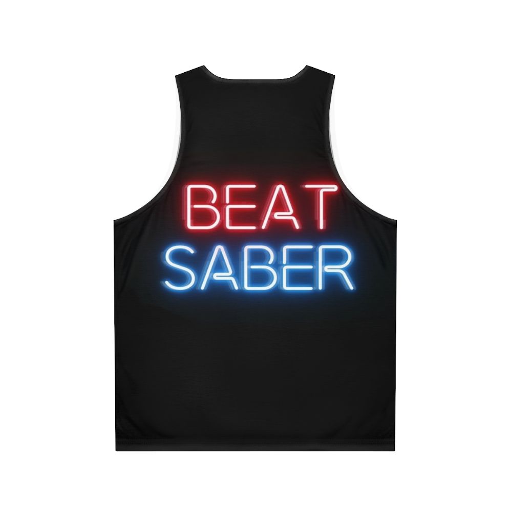 Beat Saber Virtual Reality Unisex Tank Top - Back