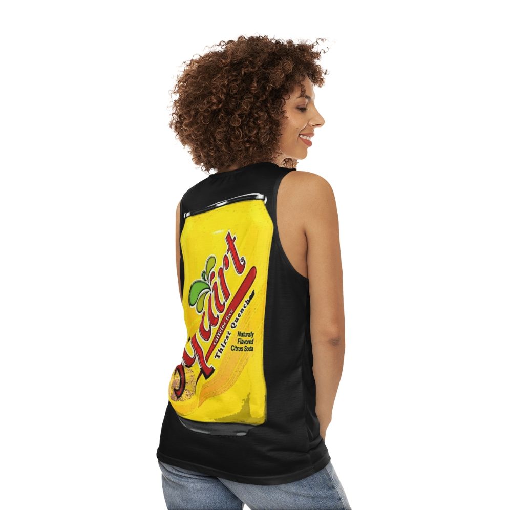 Vintage Squirt Soda Unisex Tank Top - women back