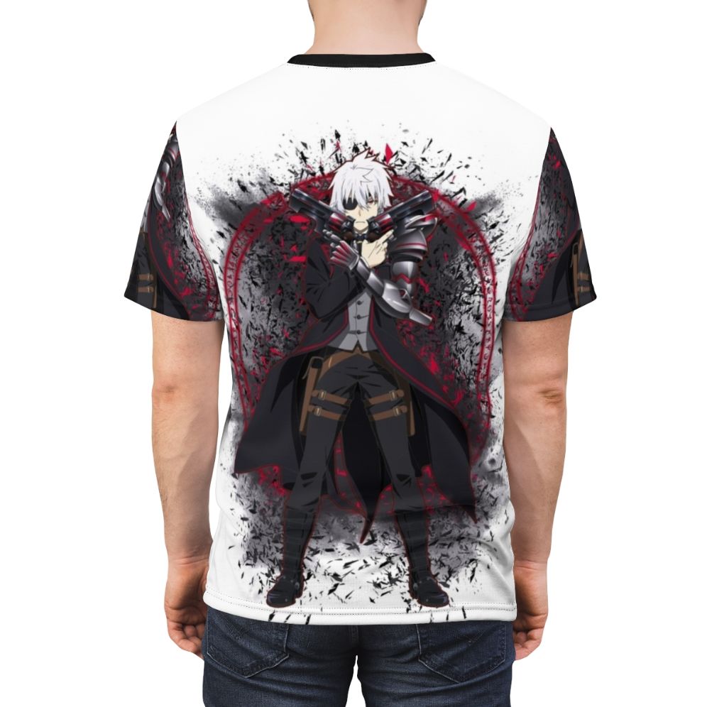 Arifureta inspired Nagumo Hajime anime t-shirt design - men back