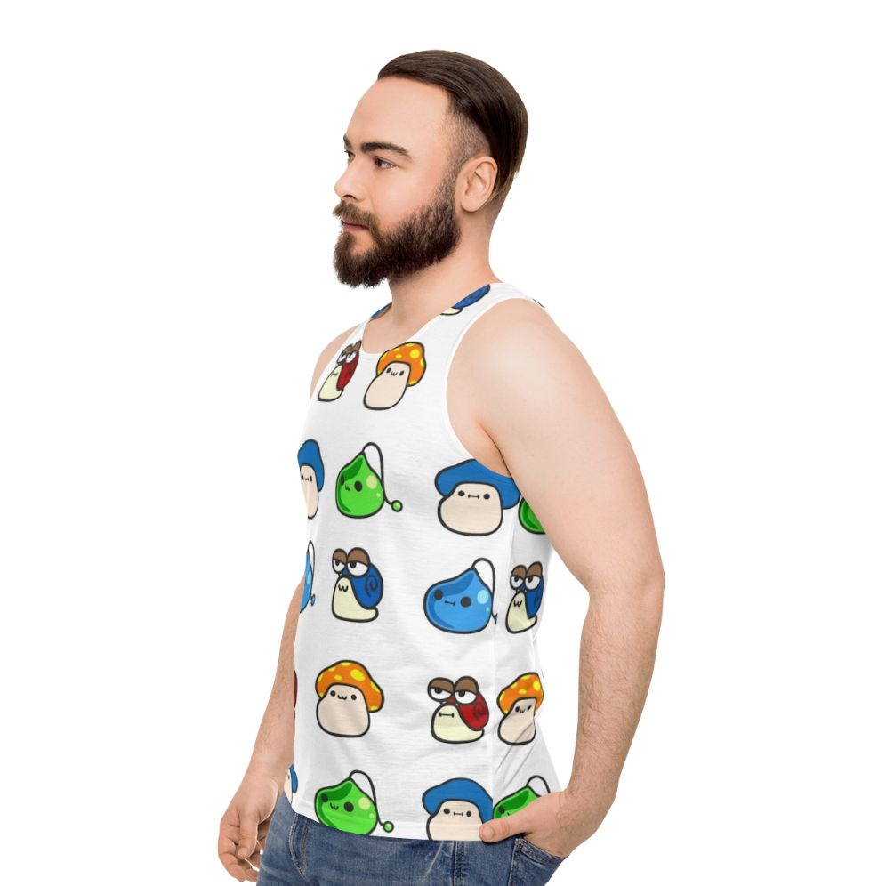 Cute mini maple friends gaming unisex tank top - men side