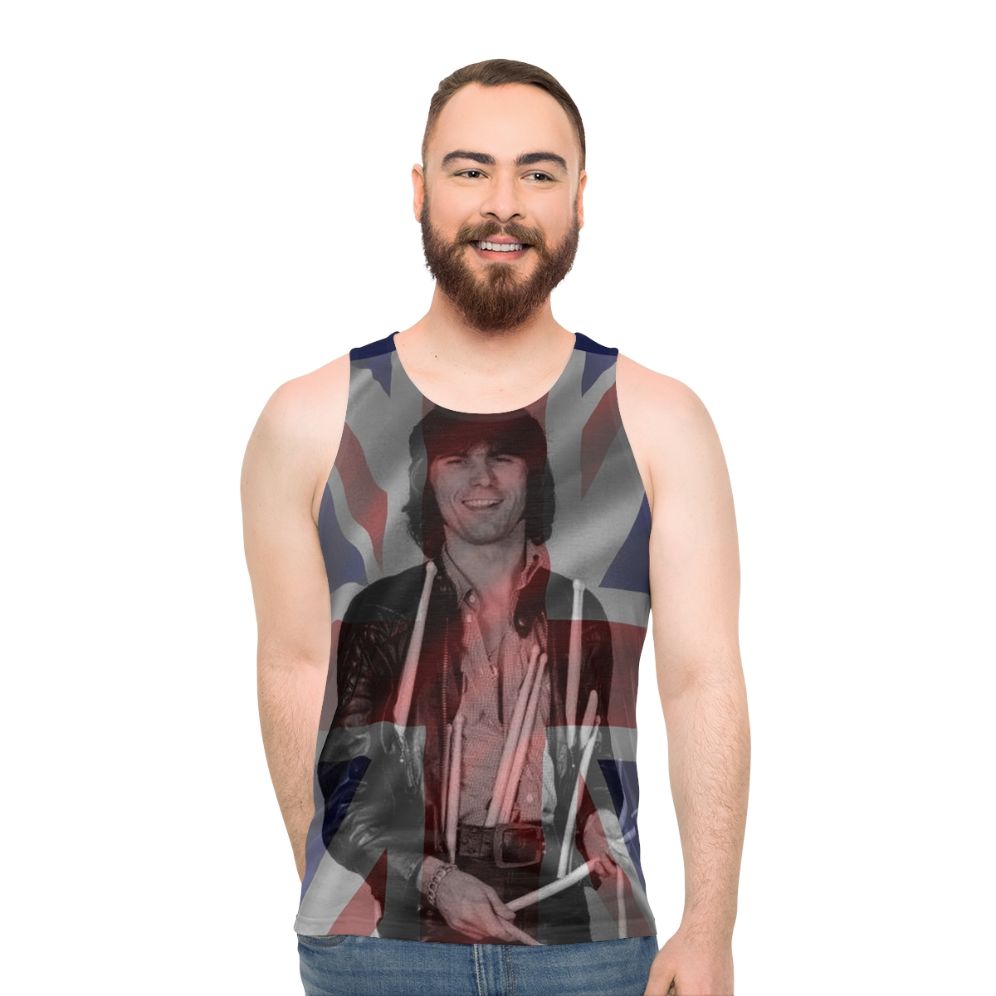 Cozy Powell Union Jack Unisex Tank Top - men