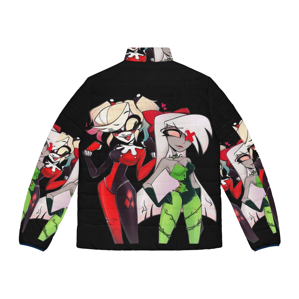 Hazbin Hotel Charlie Morningstar Puffer Jacket - Anime Inspired Outerwear - Back