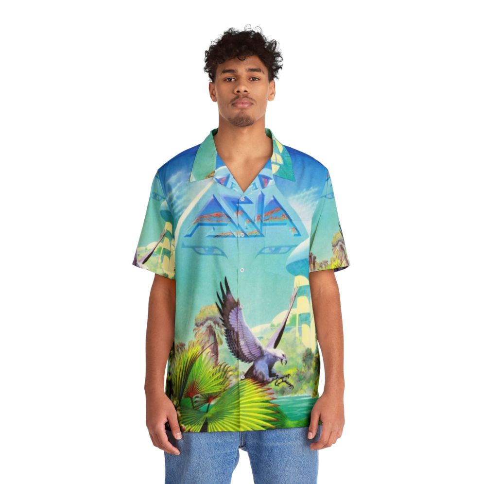 Alpha Hawaiian Shirt with Tropical Floral Print - Lifestyle