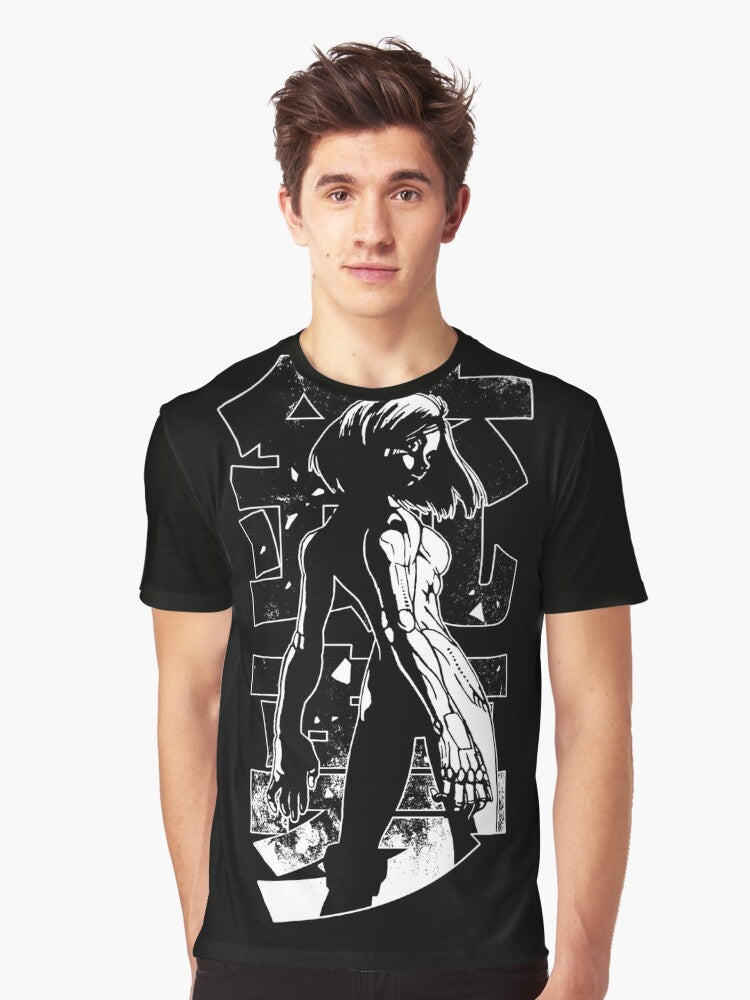 Alita Battle Angel cyberpunk retro anime manga graphic t-shirt - Men