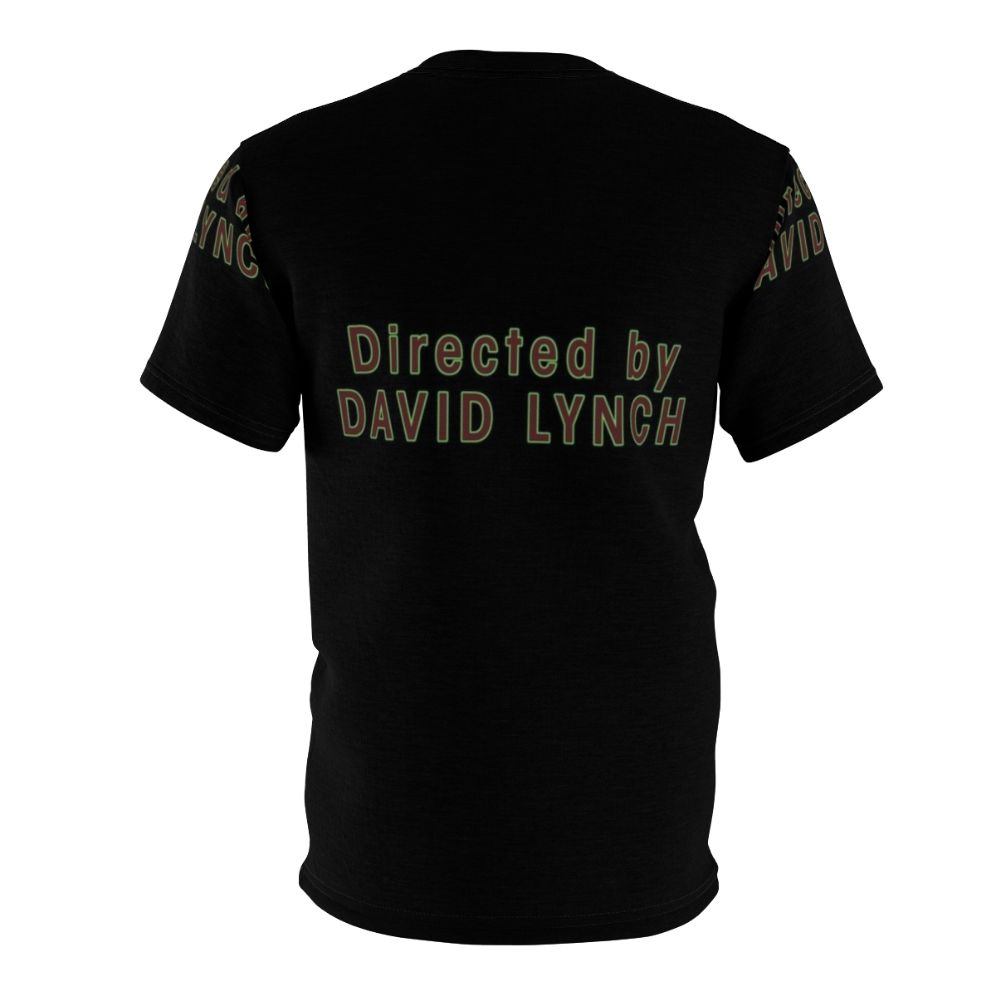 T-shirt design featuring a surreal, abstract pattern inspired by the films and style of director David Lynch - Back