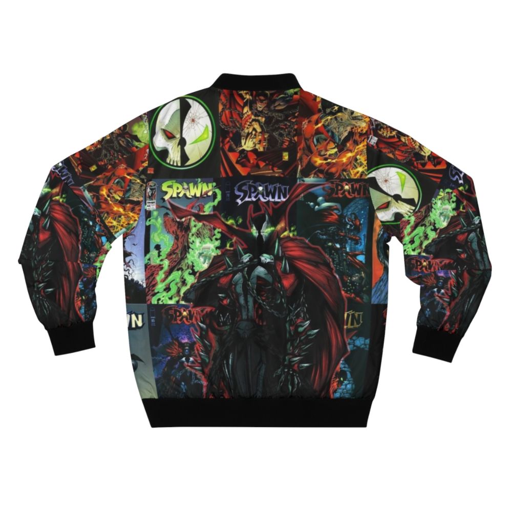 Spawn superhero bomber jacket with comic book-inspired design - Back