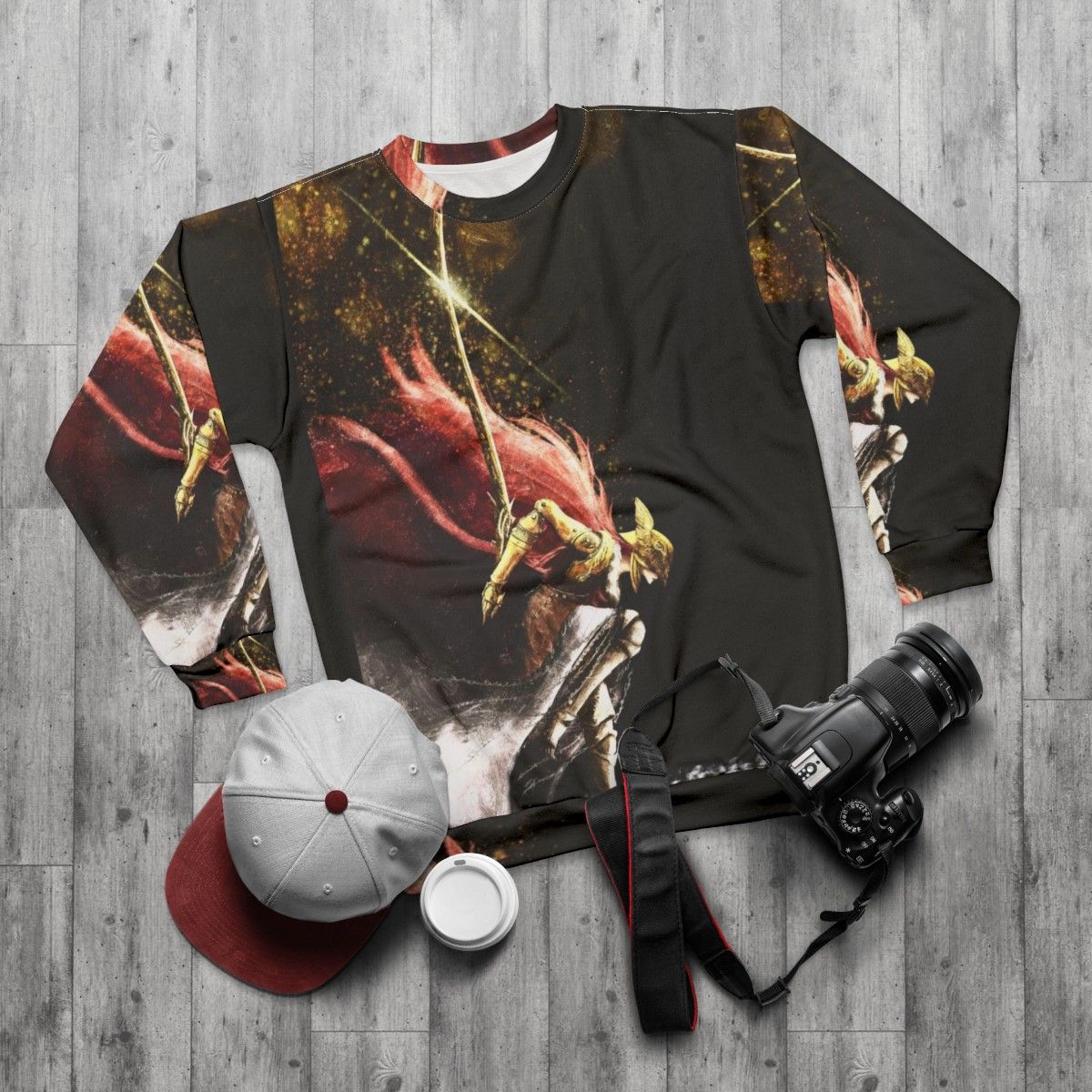 Malenia Elden Ring Boss Gaming Sweatshirt - flat lay