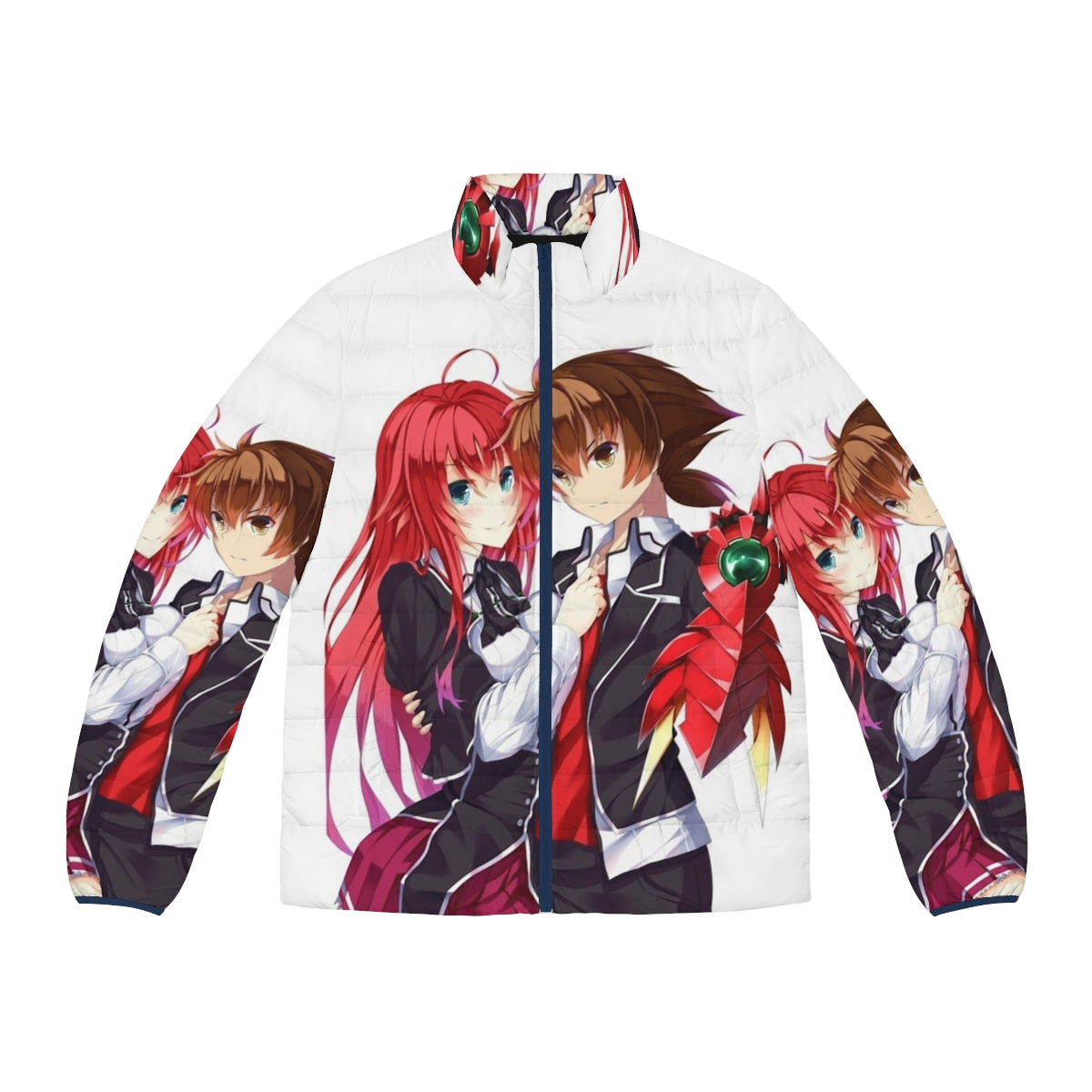 High School DxD Anime Puffer Jacket with Kawaii Design