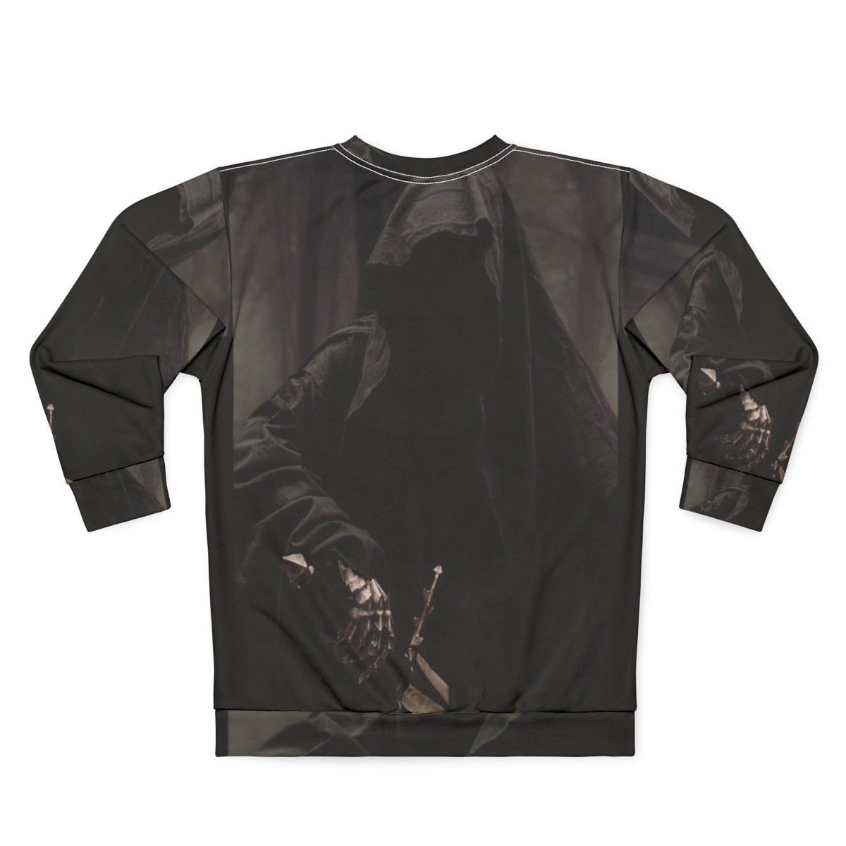 Nazgul Sweatshirt featuring a ghostly dark figure from the Lord of the Rings - Back