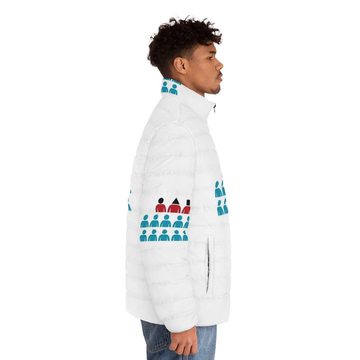 Squid Game Players Top 3 Puffer Jacket - men side right