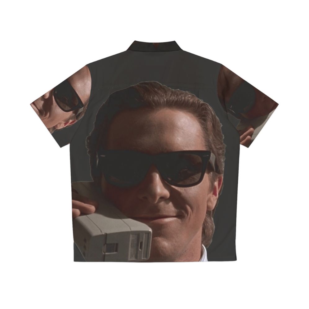 Patrick Bateman on phone Hawaiian shirt from American Psycho - Back