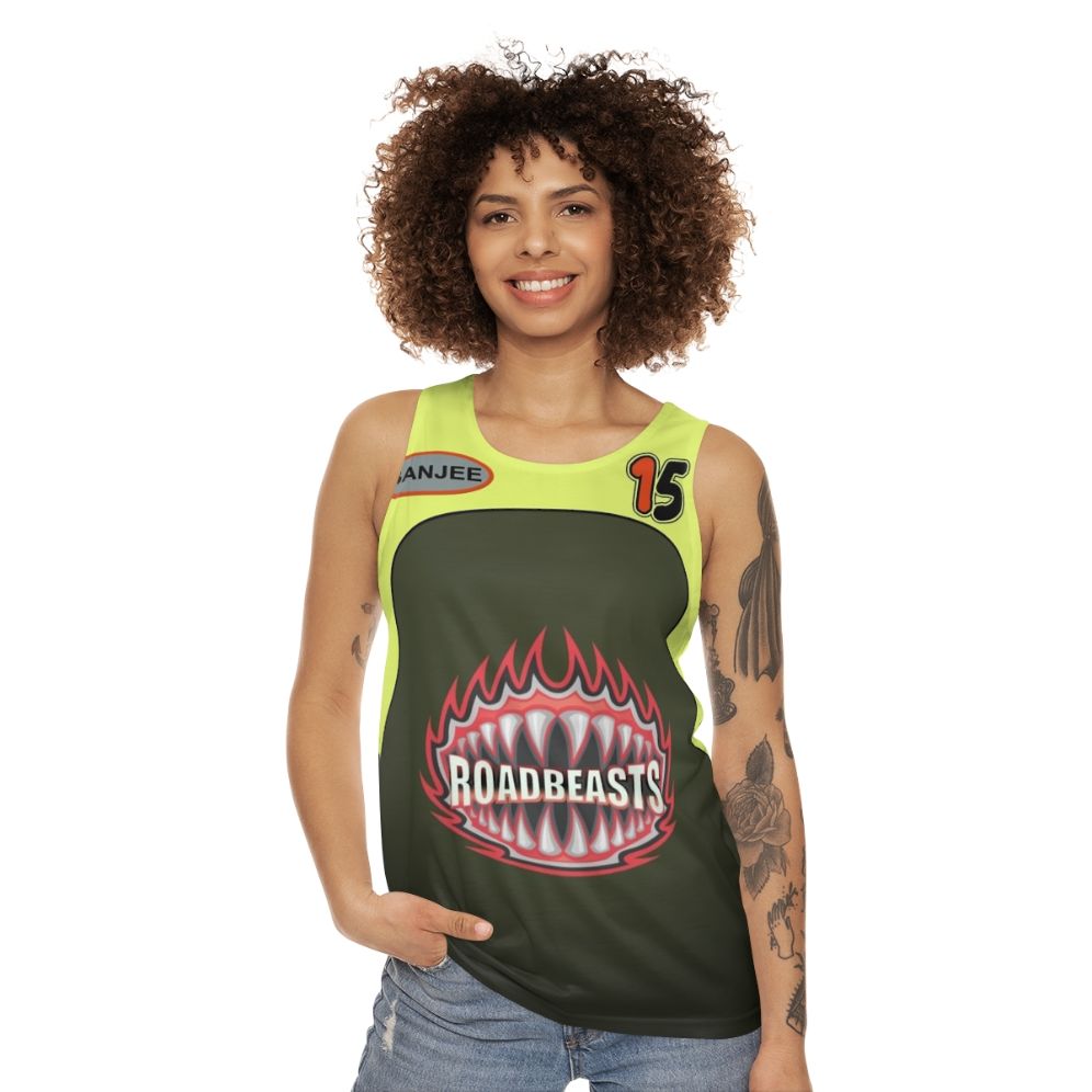 Hot Wheels Acceleracers Unisex Tank Top featuring Banjee Castillo - women