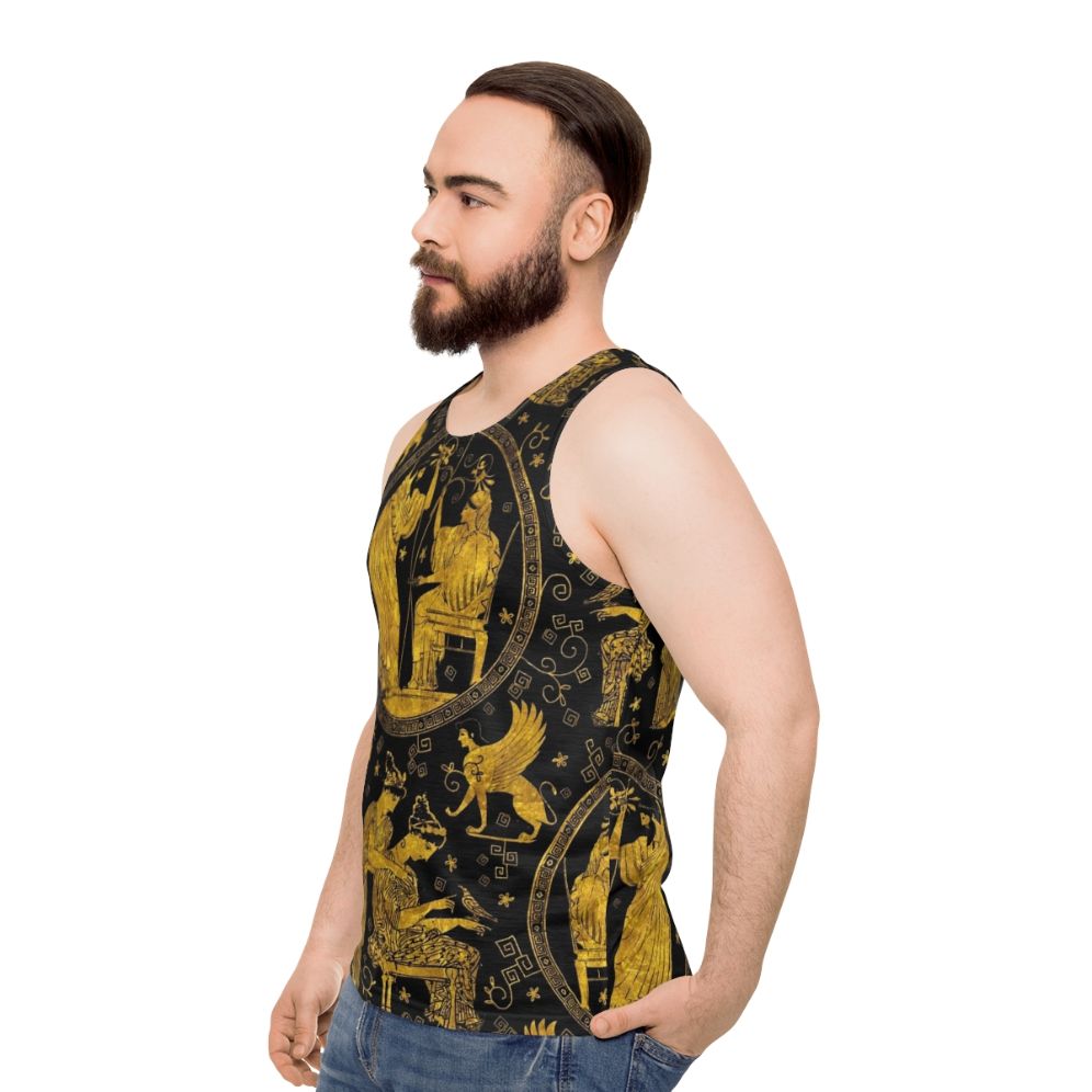 Greek art mythology unisex tank top - men side