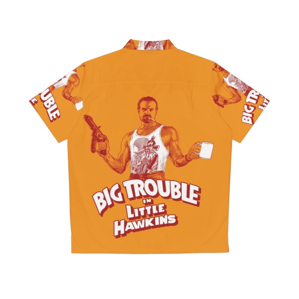 Big Trouble In Little Hawkins 80s Hawaiian Shirt - Back