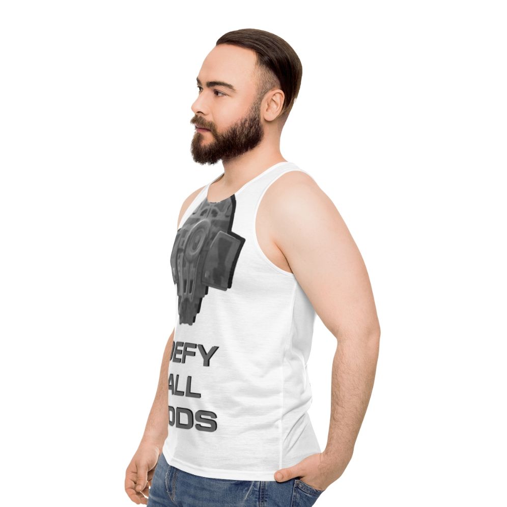 Star Trek Defiant Unisex Tank Top - men side