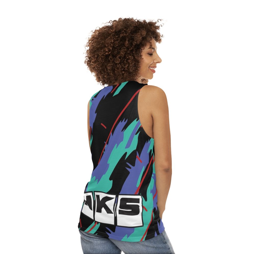 HKS Retro Pattern Unisex Tank Top - women back