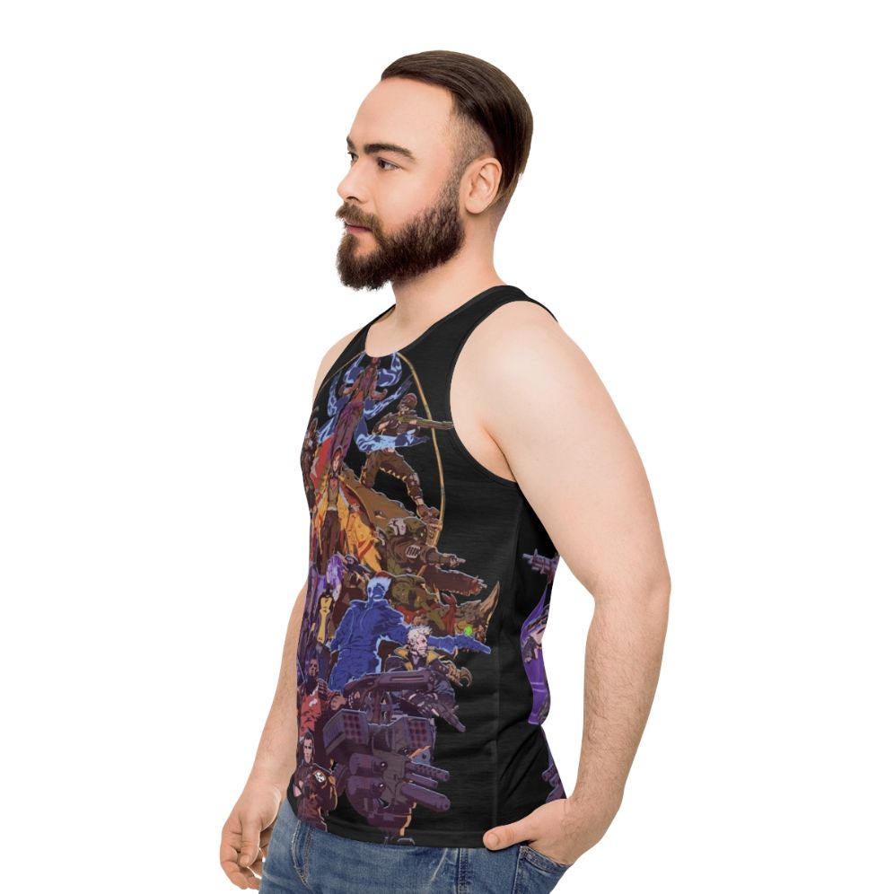 Borderlands Vault Unisex Tank Top - men side