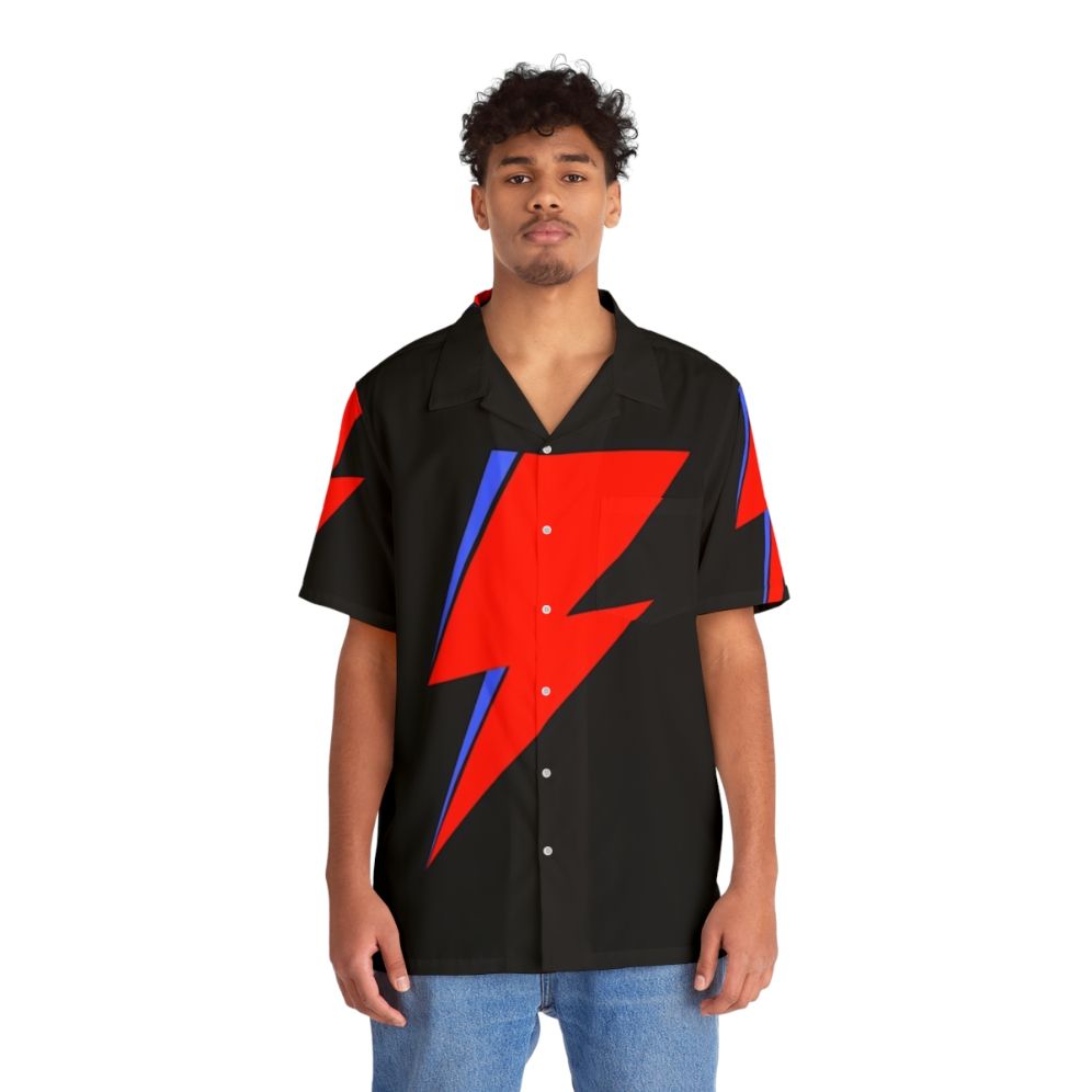 David Bowie 'Aladdin Sane' Hawaiian Shirt - People Front