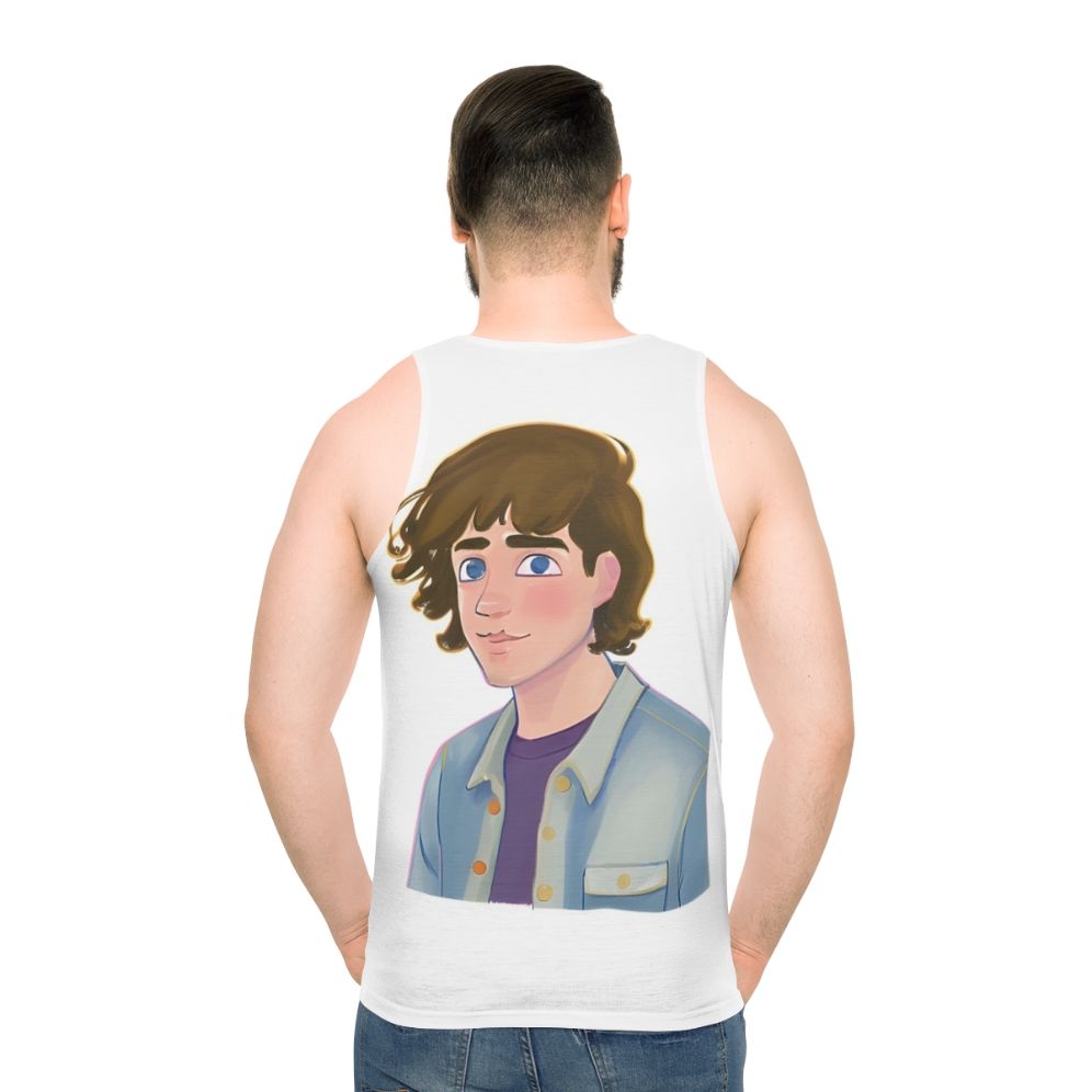 Heartstopper Charlie Spring Unisex Graphic Tank Top - men back