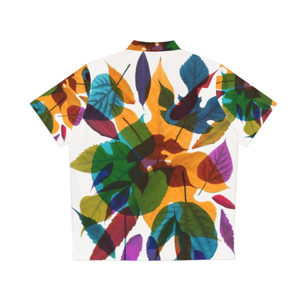 Autumn Escape Hawaiian Shirt with nature inspired design - Back