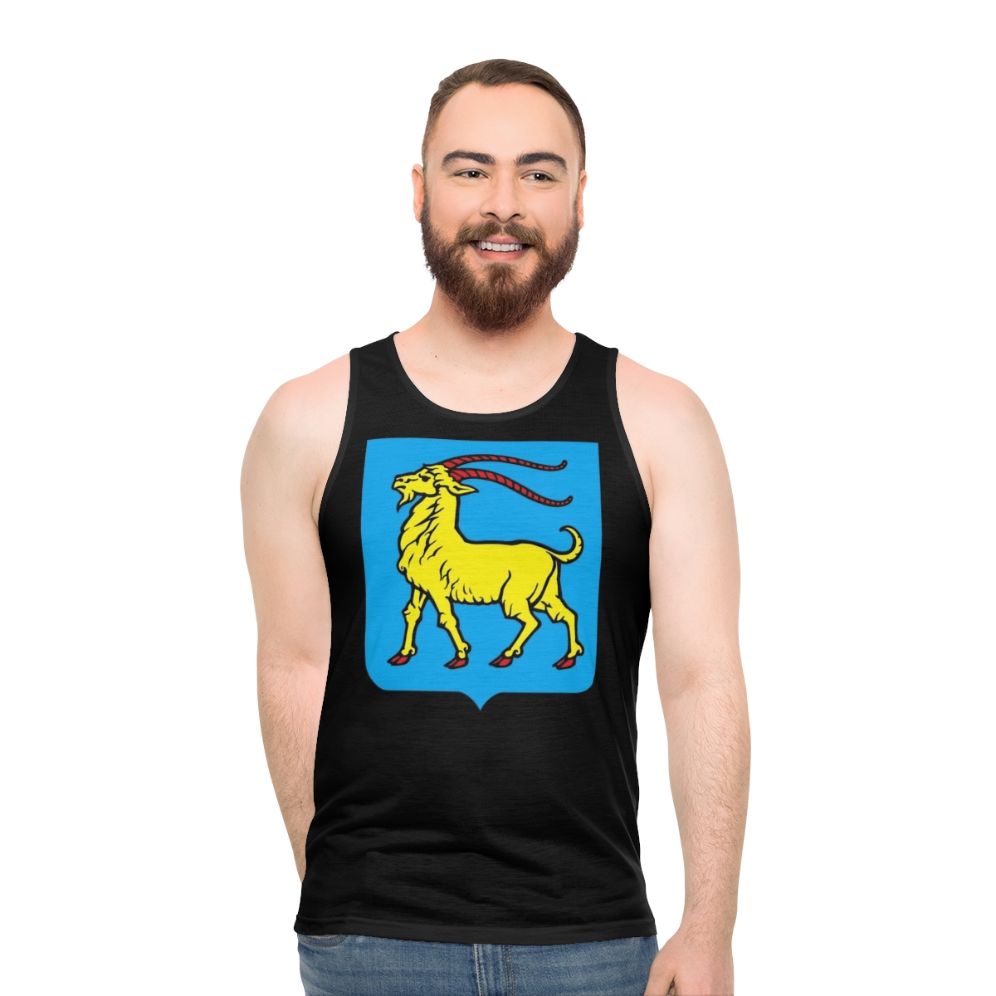 Croatia Istria Heraldic Goat Unisex Tank Top - men