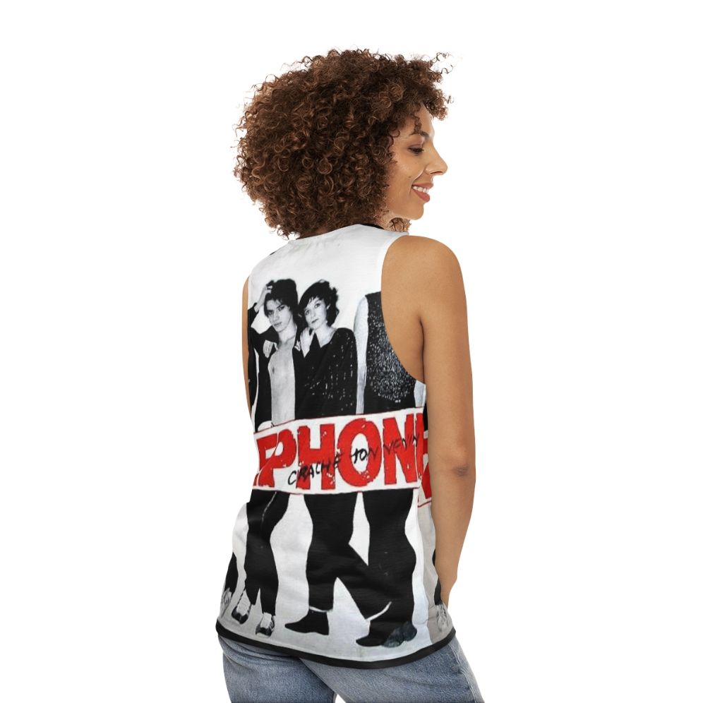 Telephone France Rock Band Unisex Tank Top - women back