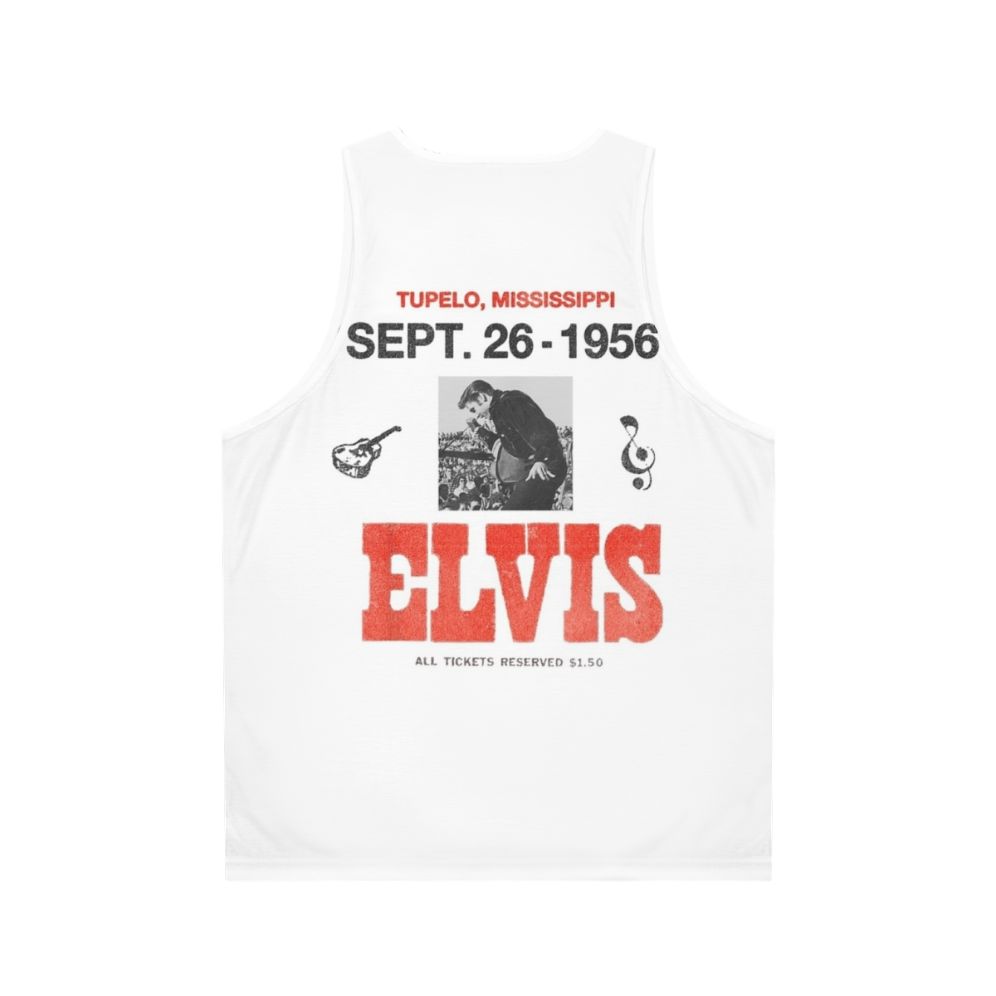 Vintage Mississippi Elvis Presley Unisex Concert Tank Top - Back