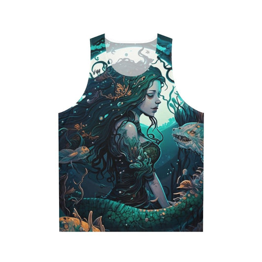 Unisex tank top featuring mythical sea creatures