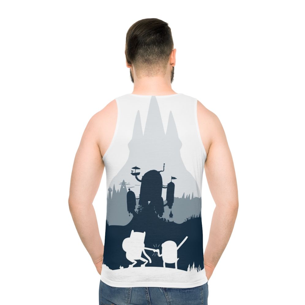 Adventure Time Ice King Silhouette Unisex Tank Top - men back