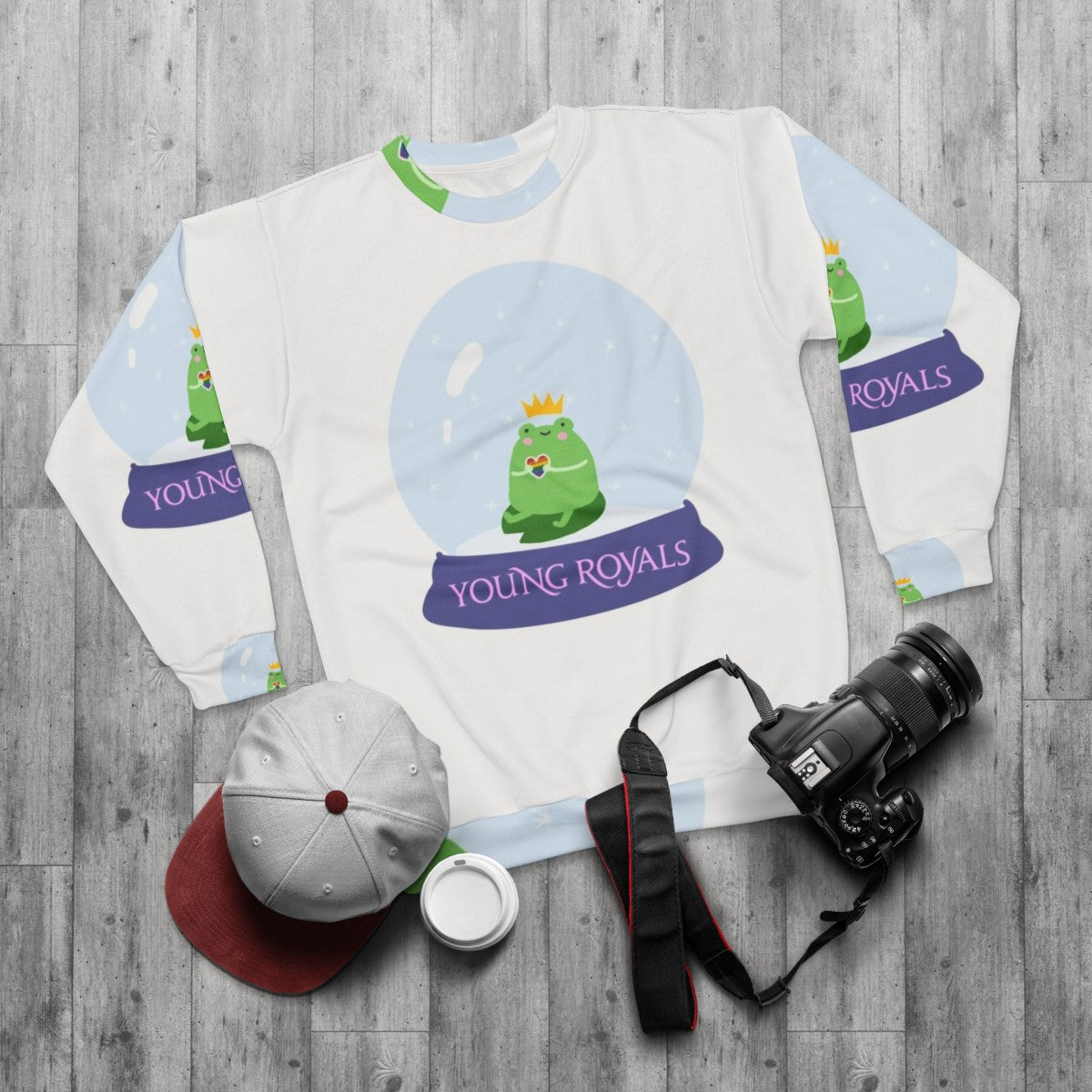 Young Royals Wilhelm Snow Globe Sweatshirt - flat lay