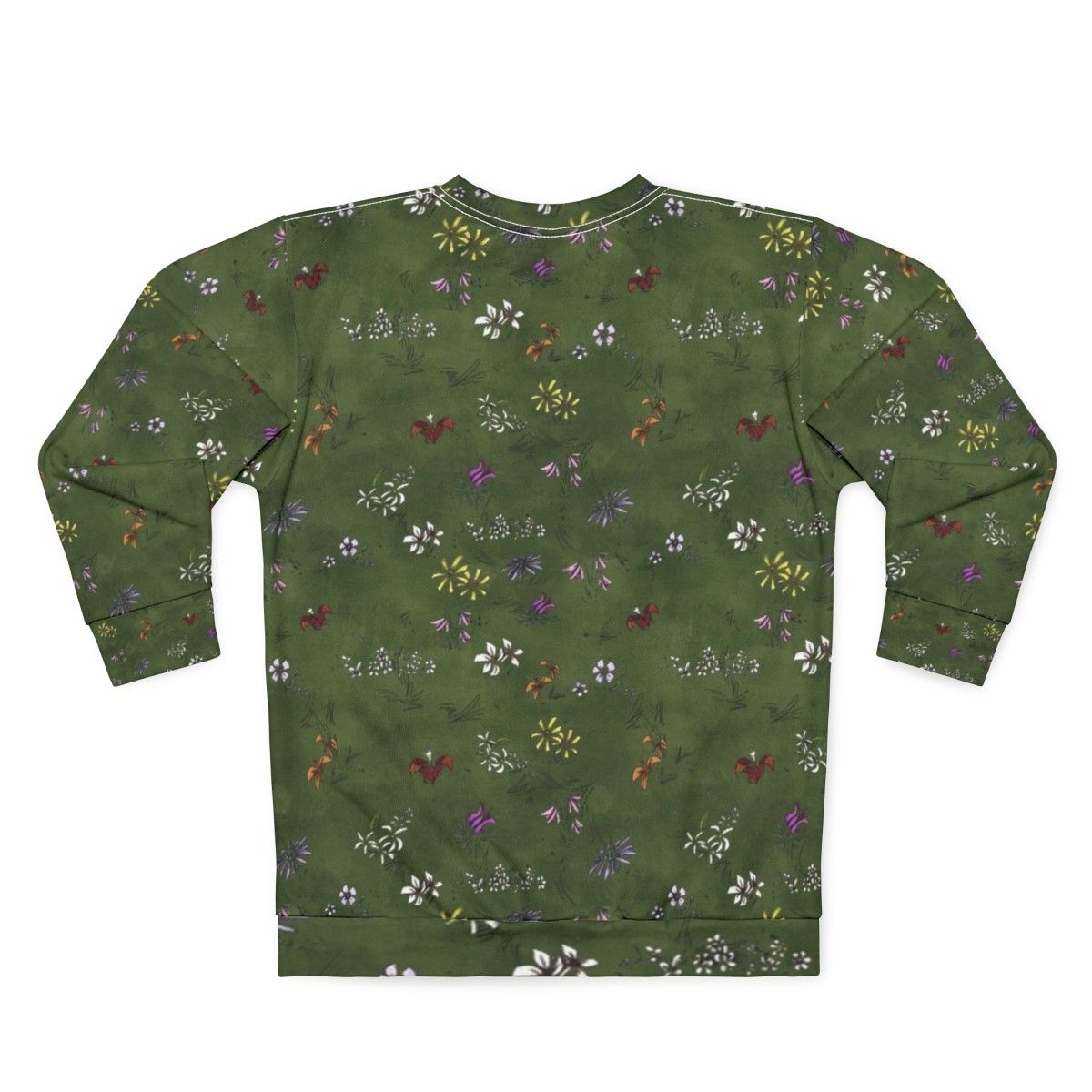 Don't Starve Flower Field Tiled Sweatshirt - Back