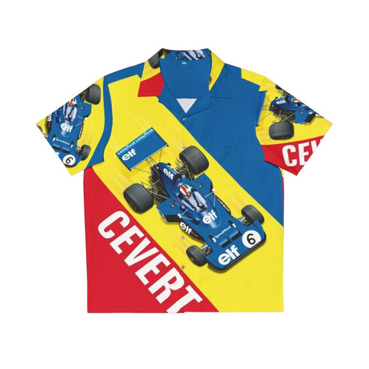 Vintage Cevert Race Car Graphic Tee Hawaiian Shirt